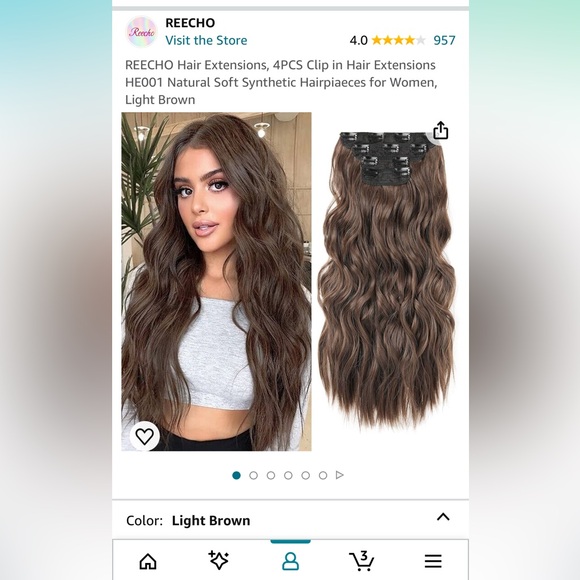 Light Brown Hair Extensions - Picture 4 of 6